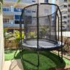 טרמפולינה אובלית דגם 2.4x3.45 Jumpking-Black-Oval